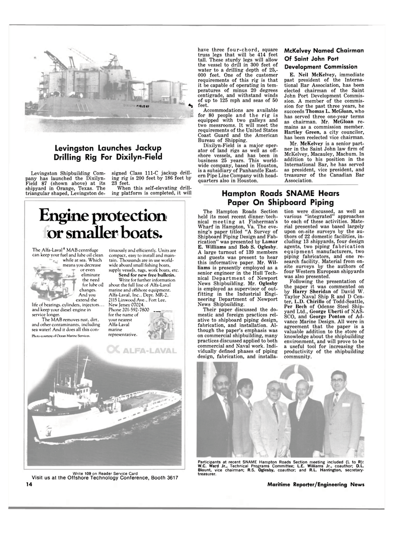 Maritime Reporter Magazine, page 12,  Apr 15, 1981