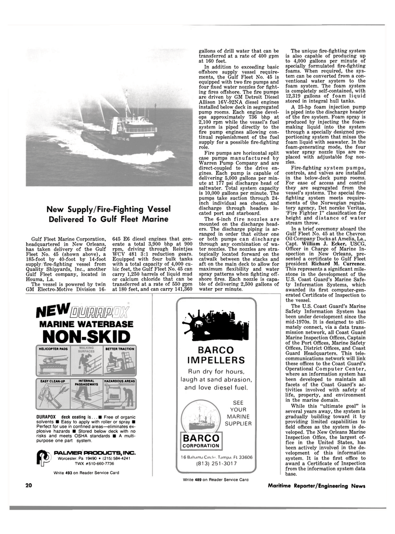 Maritime Reporter Magazine, page 18,  Apr 15, 1981