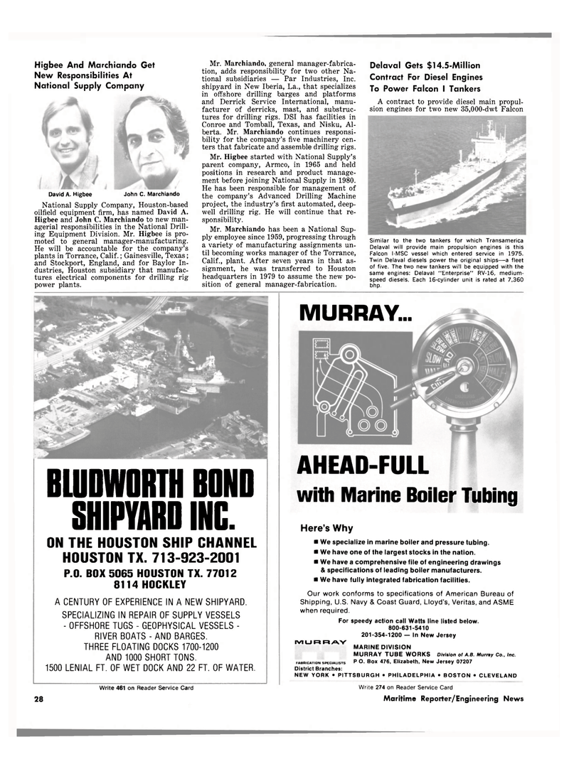Maritime Reporter Magazine, page 24,  May 1981