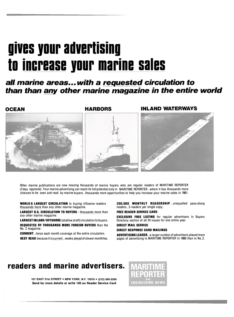 Maritime Reporter Magazine, page 37,  May 1981
