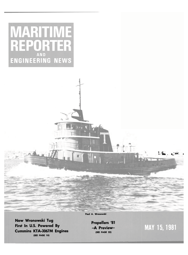 Maritime Reporter Magazine Cover May 15, 1981 - 