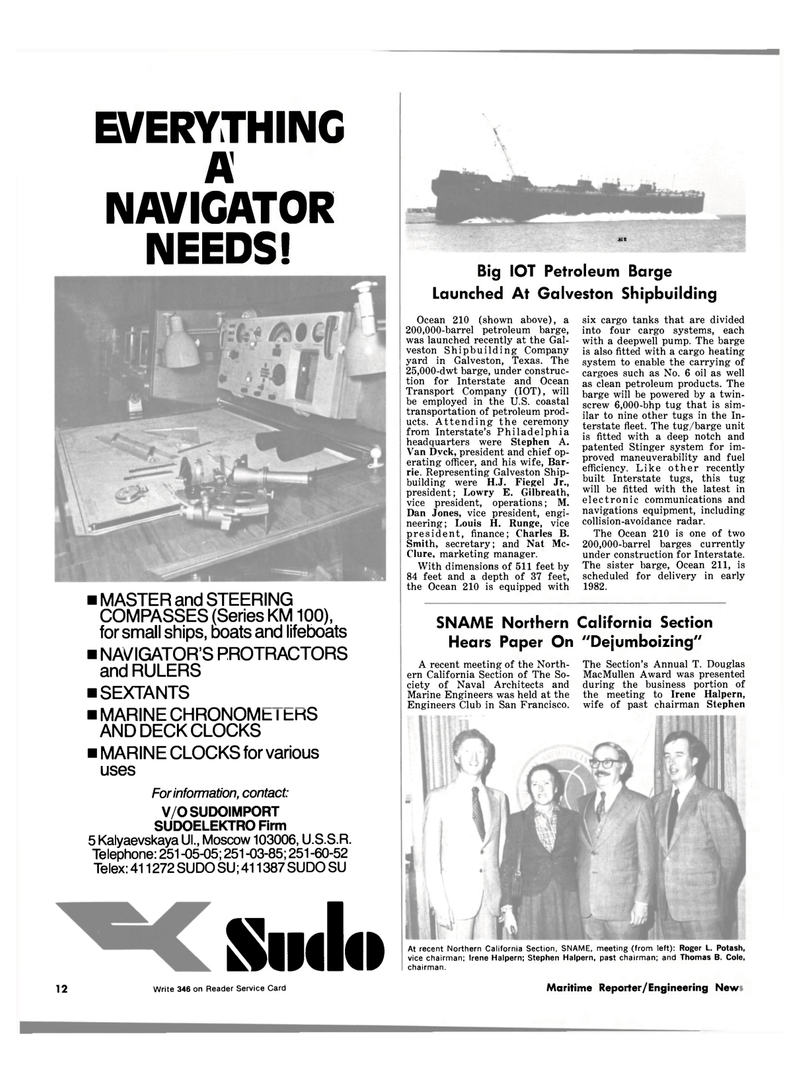 Maritime Reporter Magazine, page 10,  May 15, 1981