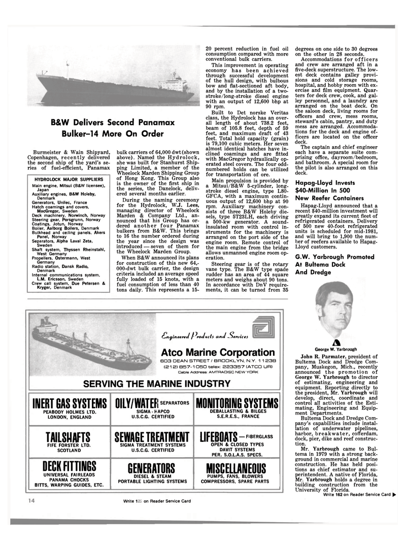 Maritime Reporter Magazine, page 12,  May 15, 1981