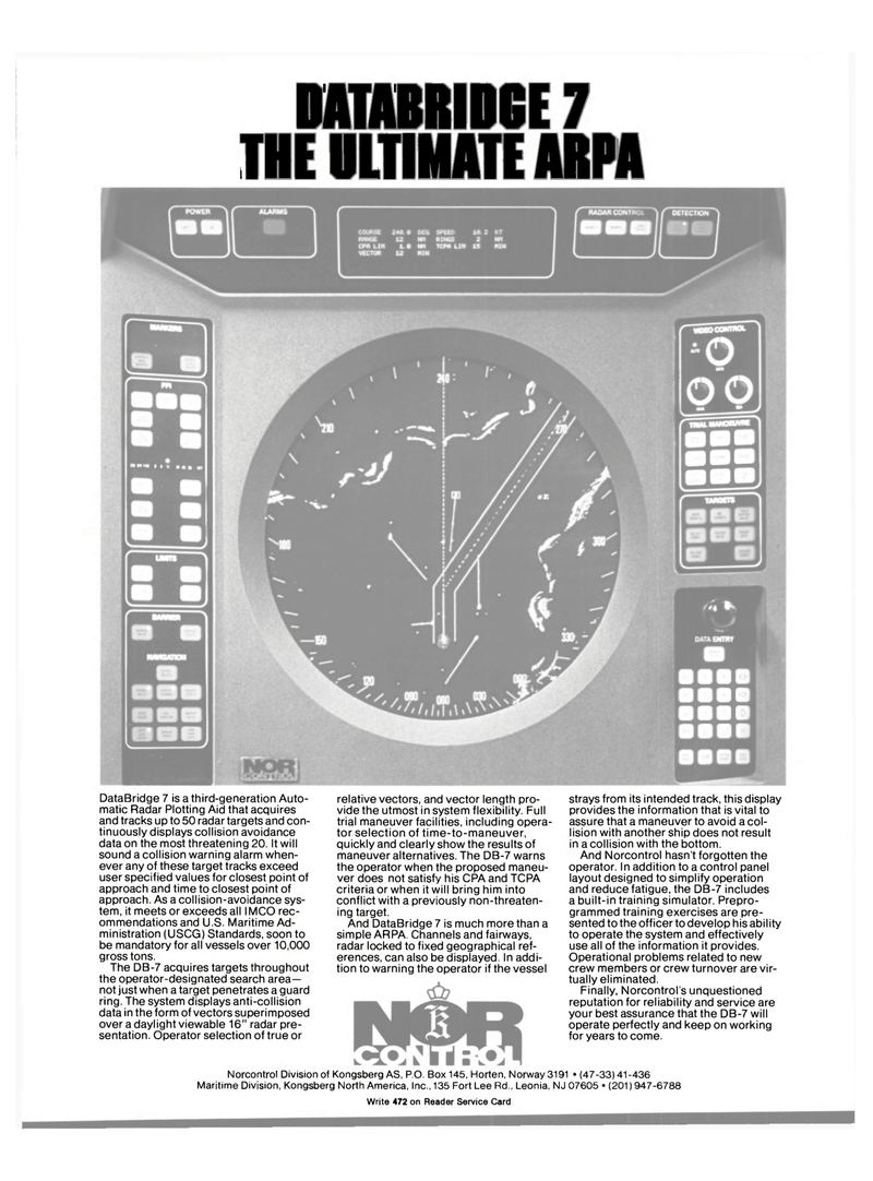 Maritime Reporter Magazine, page 4th Cover,  May 15, 1981
