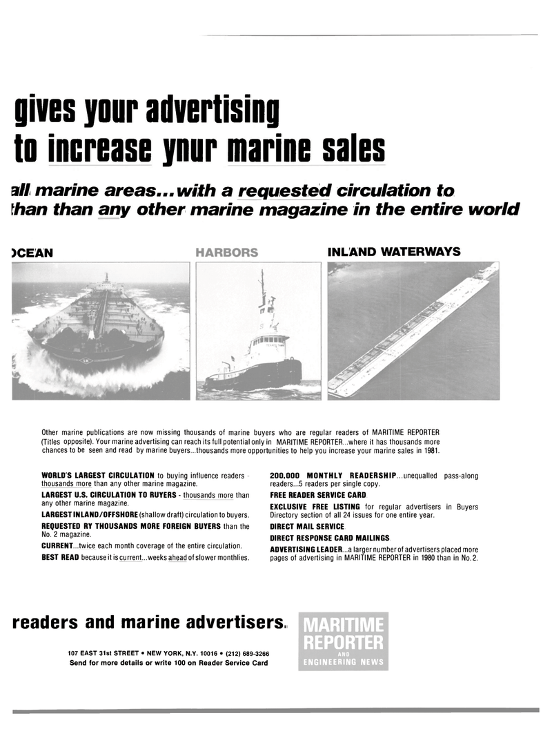 Maritime Reporter Magazine, page 31,  Jun 15, 1981