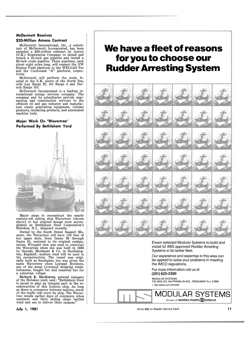 Maritime Reporter Magazine, page 9,  Jul 1981