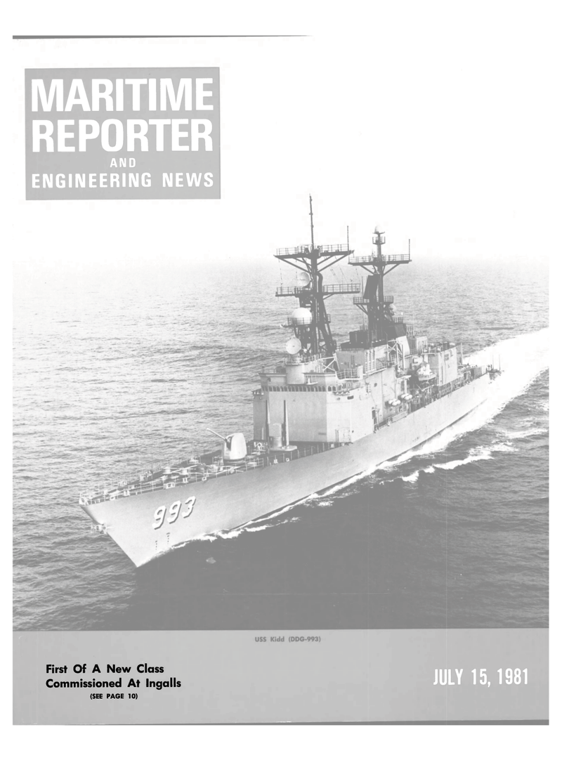 Maritime Reporter Magazine Cover Jul 15, 1981 - 