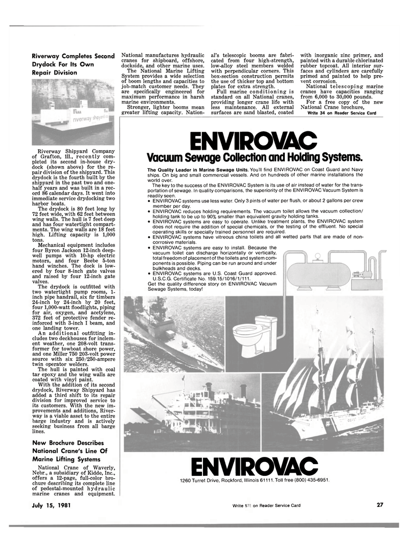 Maritime Reporter Magazine, page 25,  Jul 15, 1981