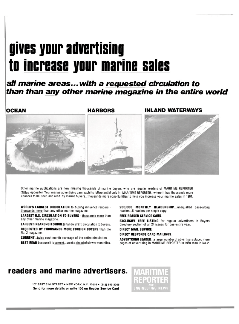 Maritime Reporter Magazine, page 31,  Jul 15, 1981