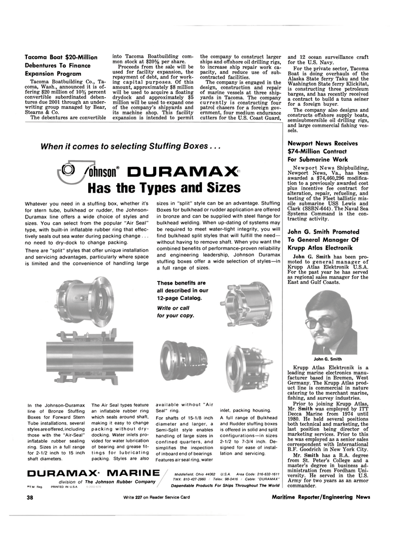 Maritime Reporter Magazine, page 32,  Aug 15, 1981