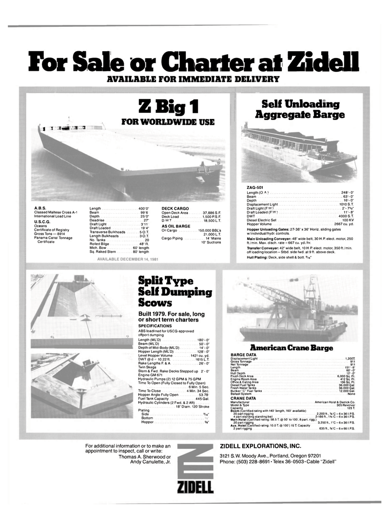 Maritime Reporter Magazine, page 43,  Aug 15, 1981