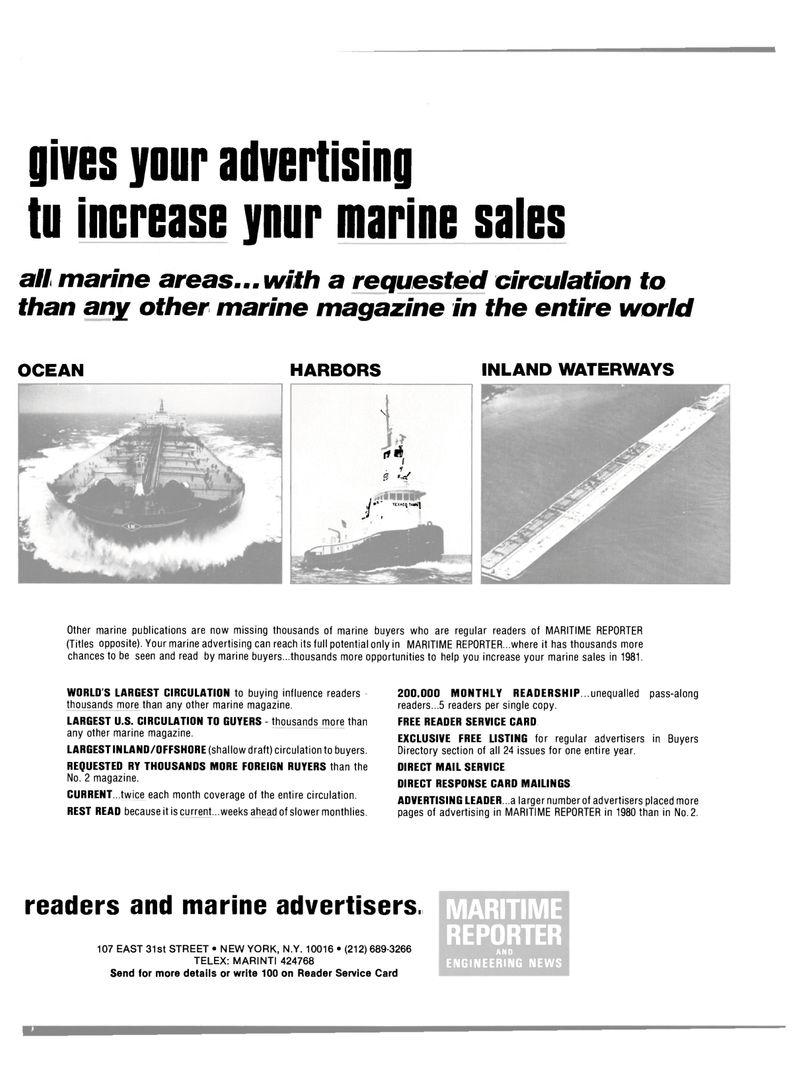 Maritime Reporter Magazine, page 43,  Sep 1981