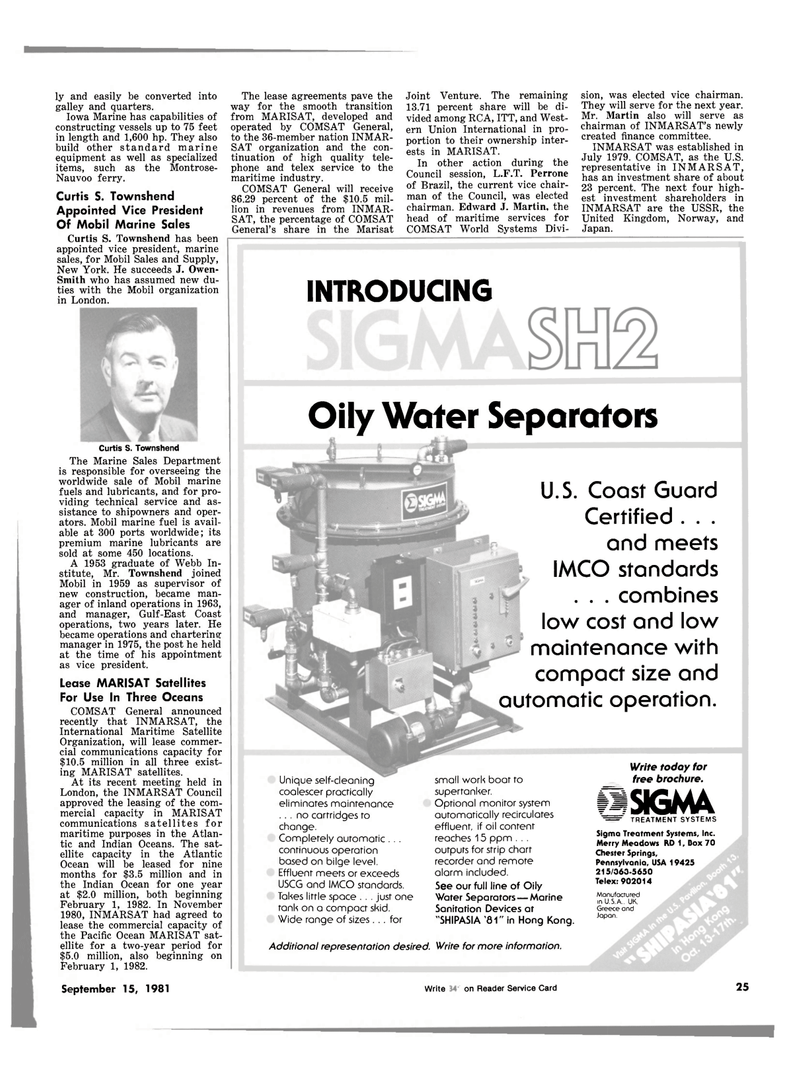 Maritime Reporter Magazine, page 23,  Sep 15, 1981