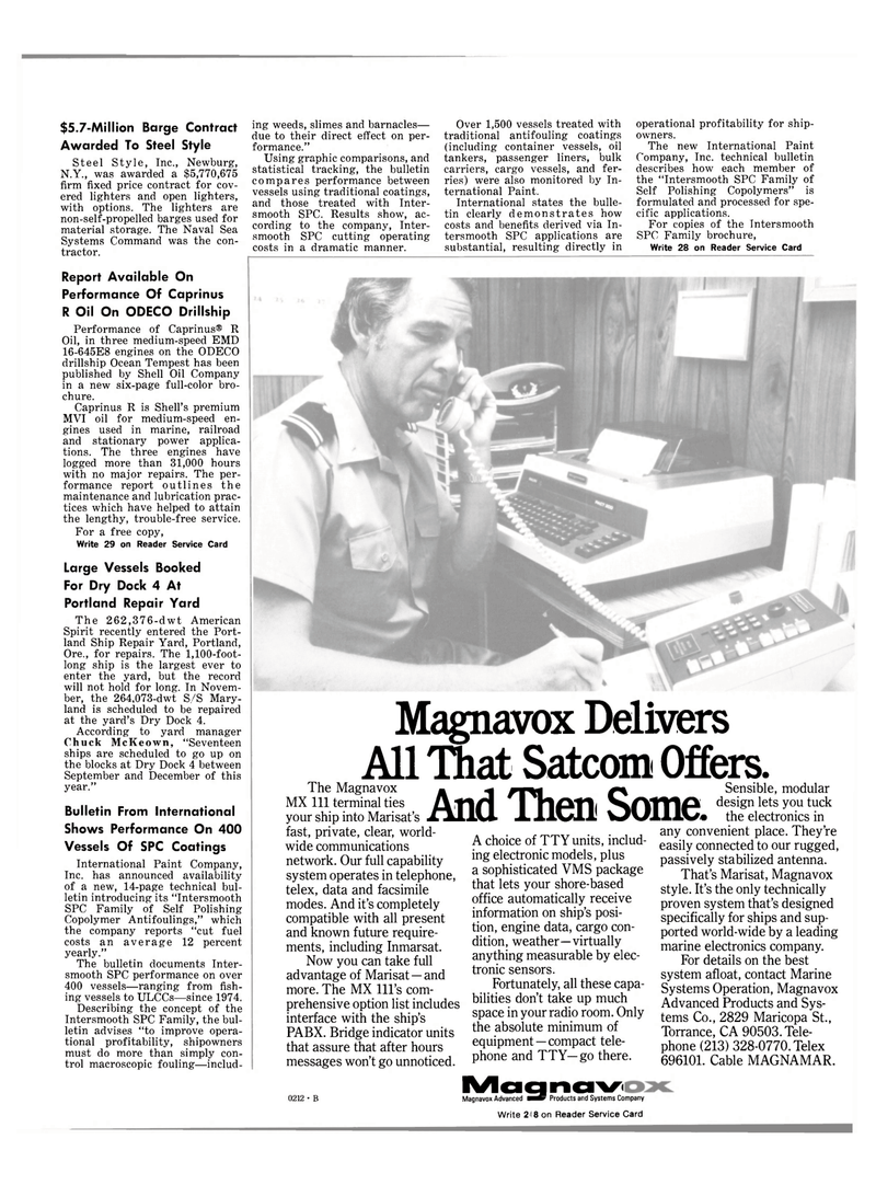 Maritime Reporter Magazine, page 13,  Oct 1981
