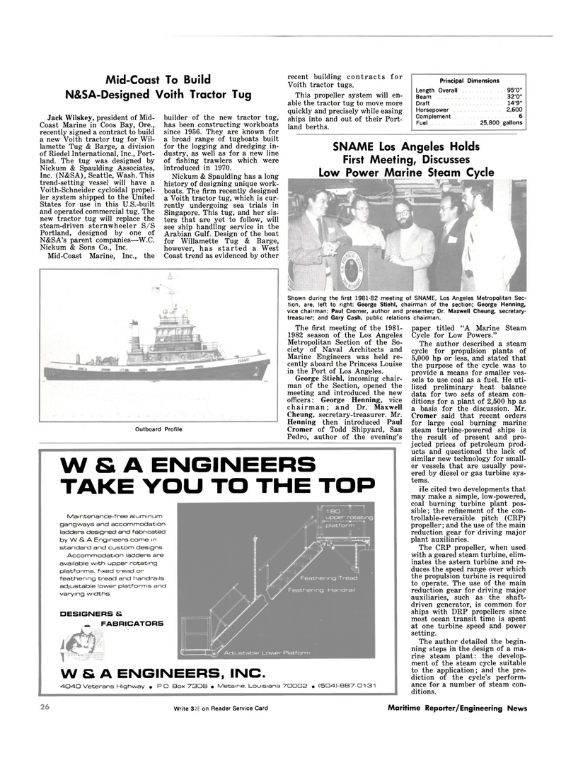 Maritime Reporter Magazine, page 26,  Nov 1981