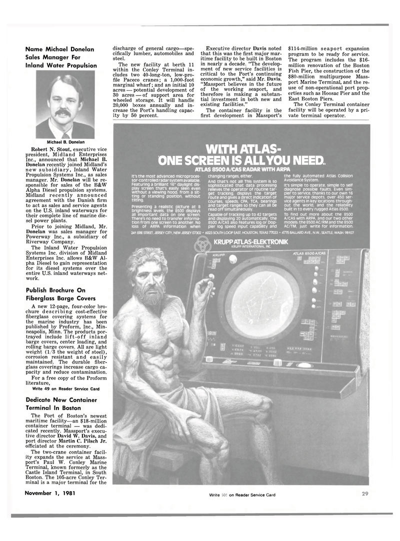 Maritime Reporter Magazine, page 29,  Nov 1981