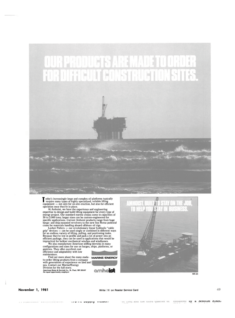 Maritime Reporter Magazine, page 51,  Nov 1981