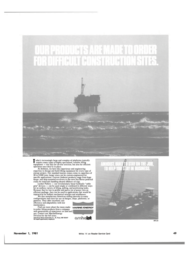 Maritime Reporter Magazine, page 53,  Nov 1981