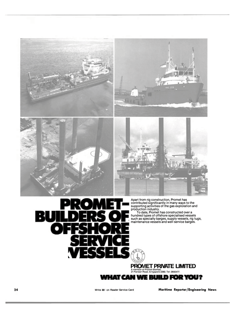 Maritime Reporter Magazine, page 20,  Nov 15, 1981