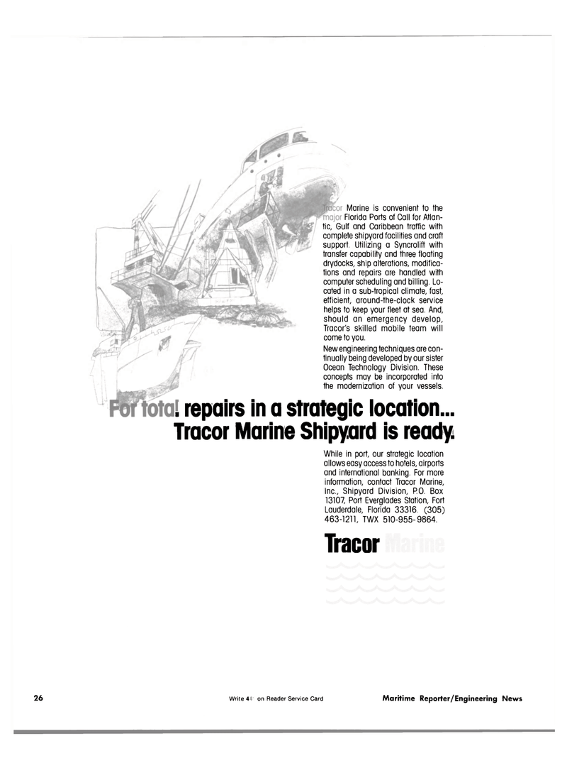 Maritime Reporter Magazine, page 22,  Nov 15, 1981