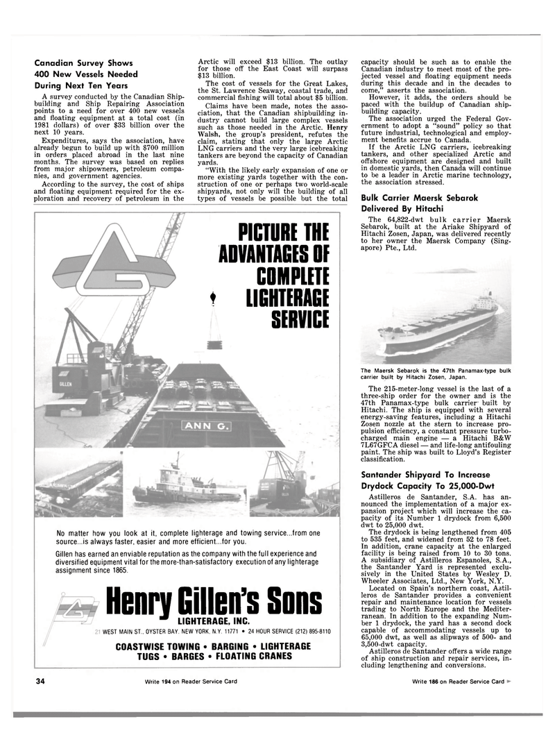 Maritime Reporter Magazine, page 32,  Nov 15, 1981