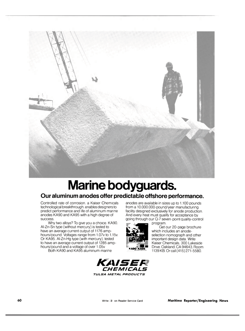 Maritime Reporter Magazine, page 52,  Nov 15, 1981