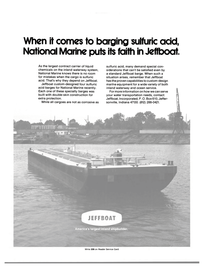 Maritime Reporter Magazine, page 3rd Cover,  Nov 15, 1981