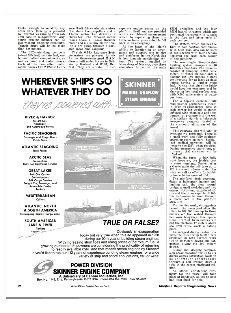 Maritime Reporter Magazine, page 8,  Dec 1981