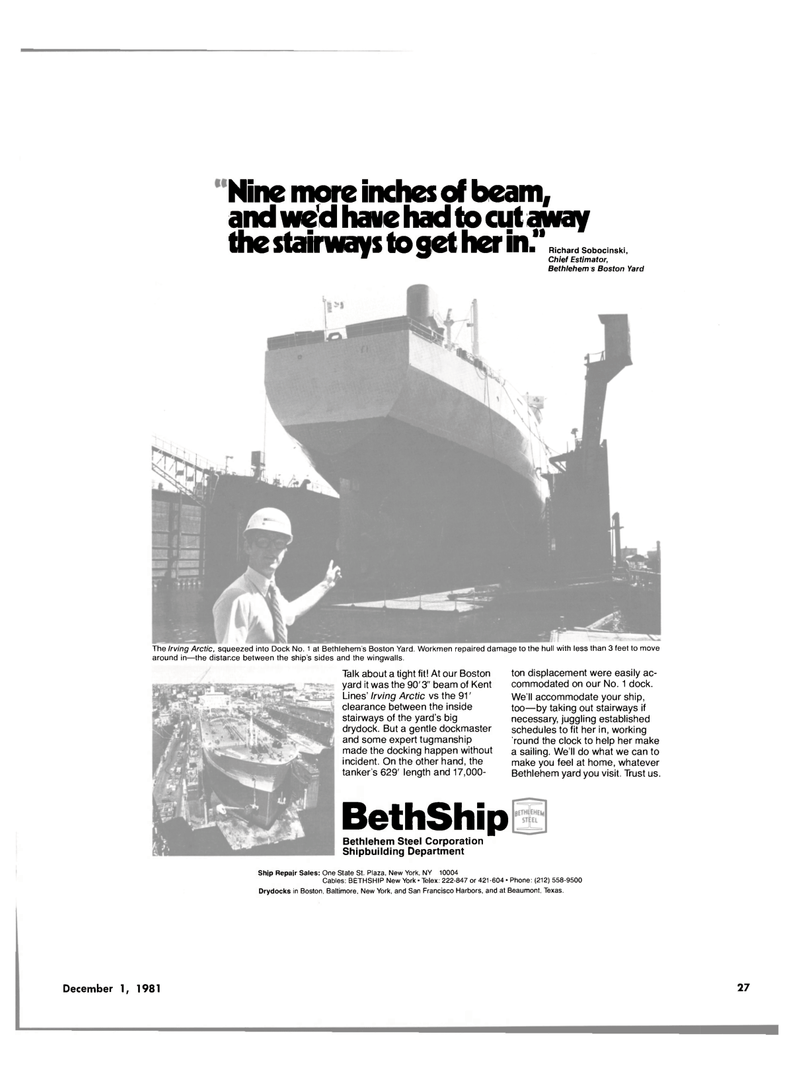 Maritime Reporter Magazine, page 21,  Dec 1981