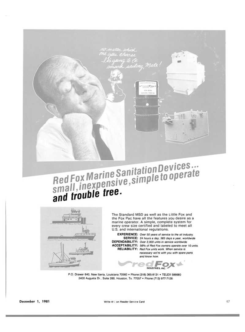 Maritime Reporter Magazine, page 33,  Dec 1981