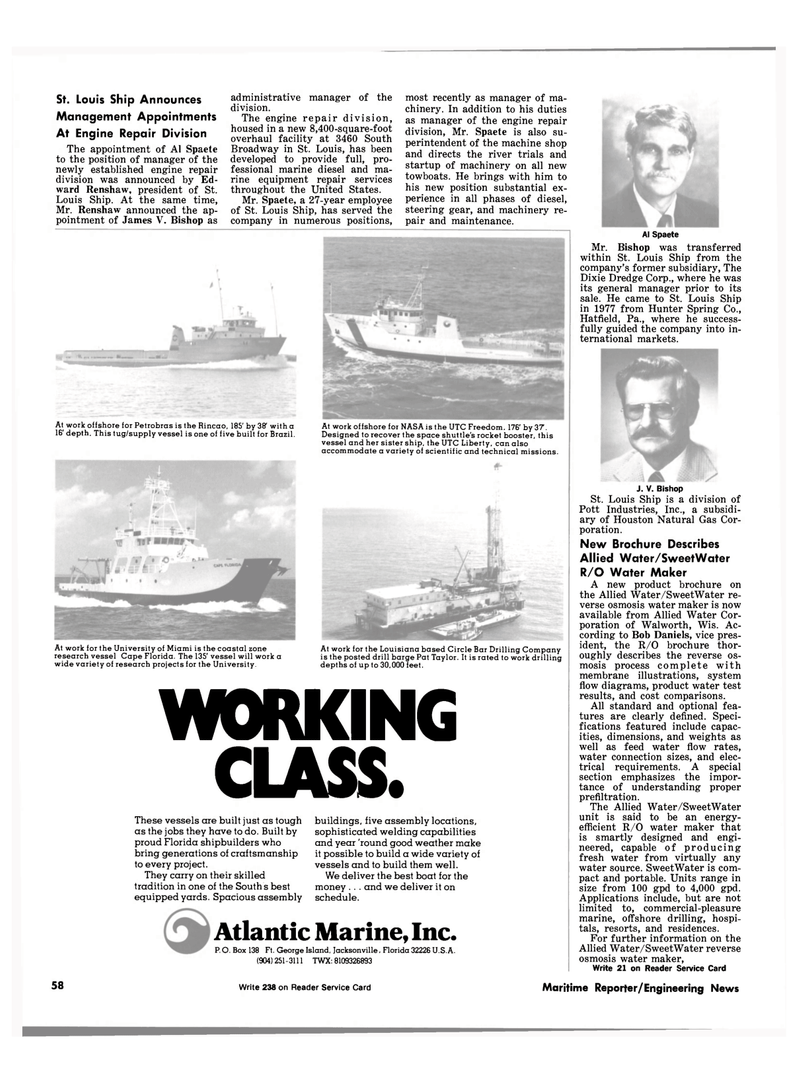 Maritime Reporter Magazine, page 40,  Dec 1981
