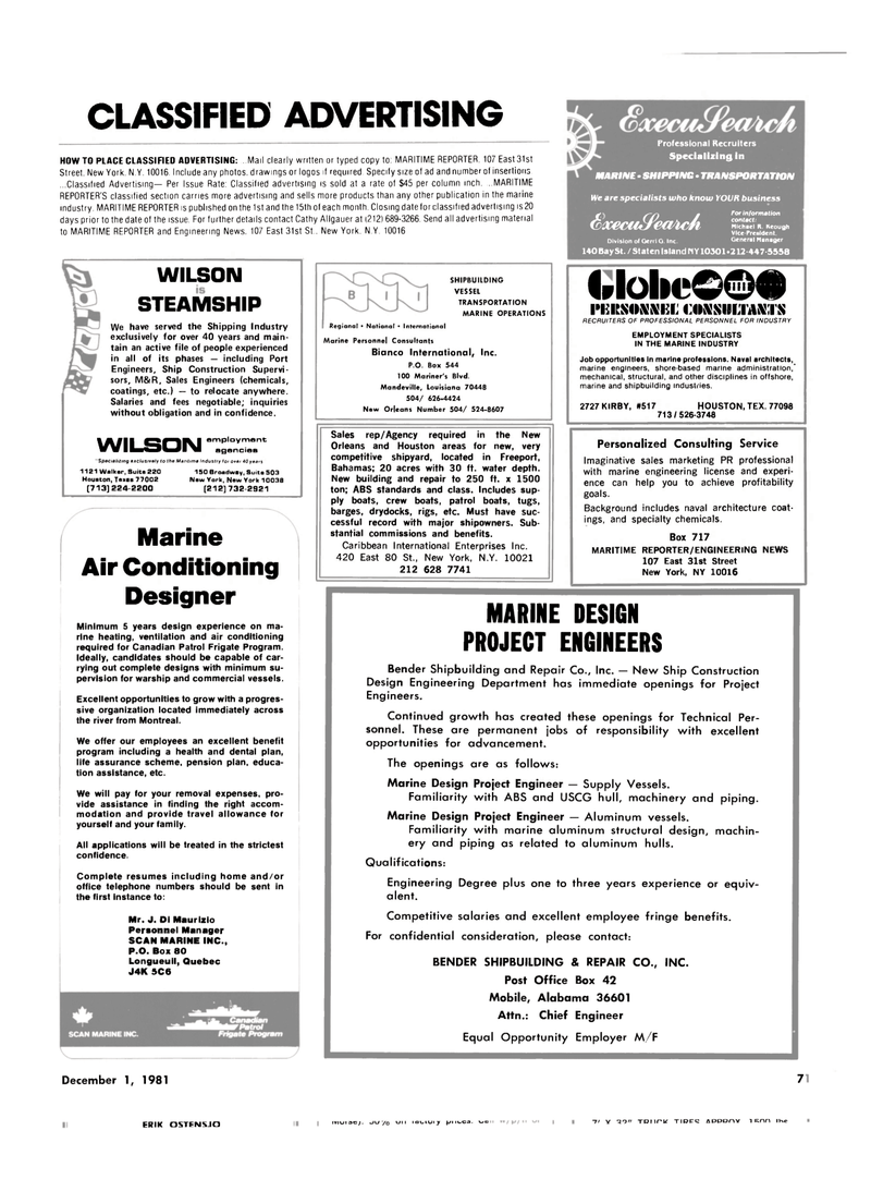 Maritime Reporter Magazine, page 51,  Dec 1981