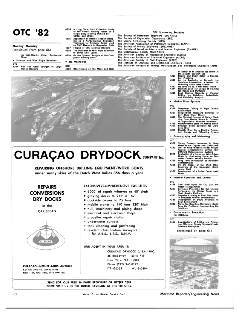 Maritime Reporter Magazine, page 40,  Apr 1982