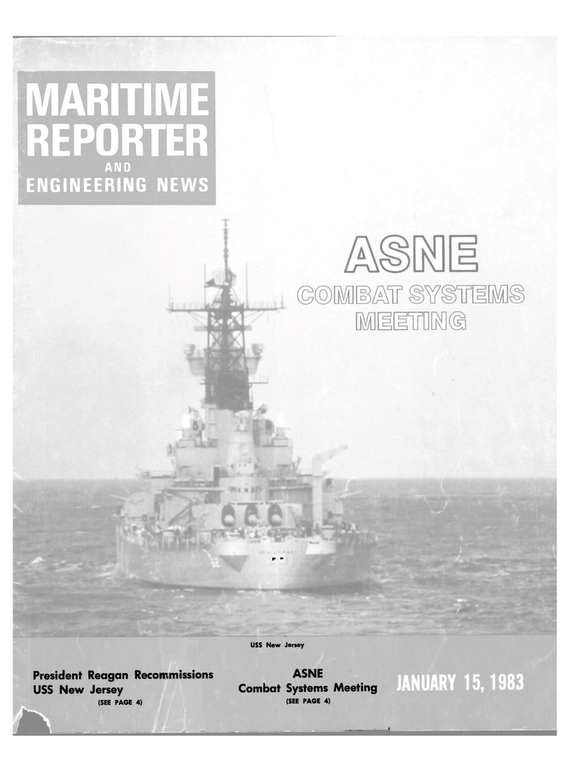 Maritime Reporter Magazine Cover Jan 15, 1983 - 