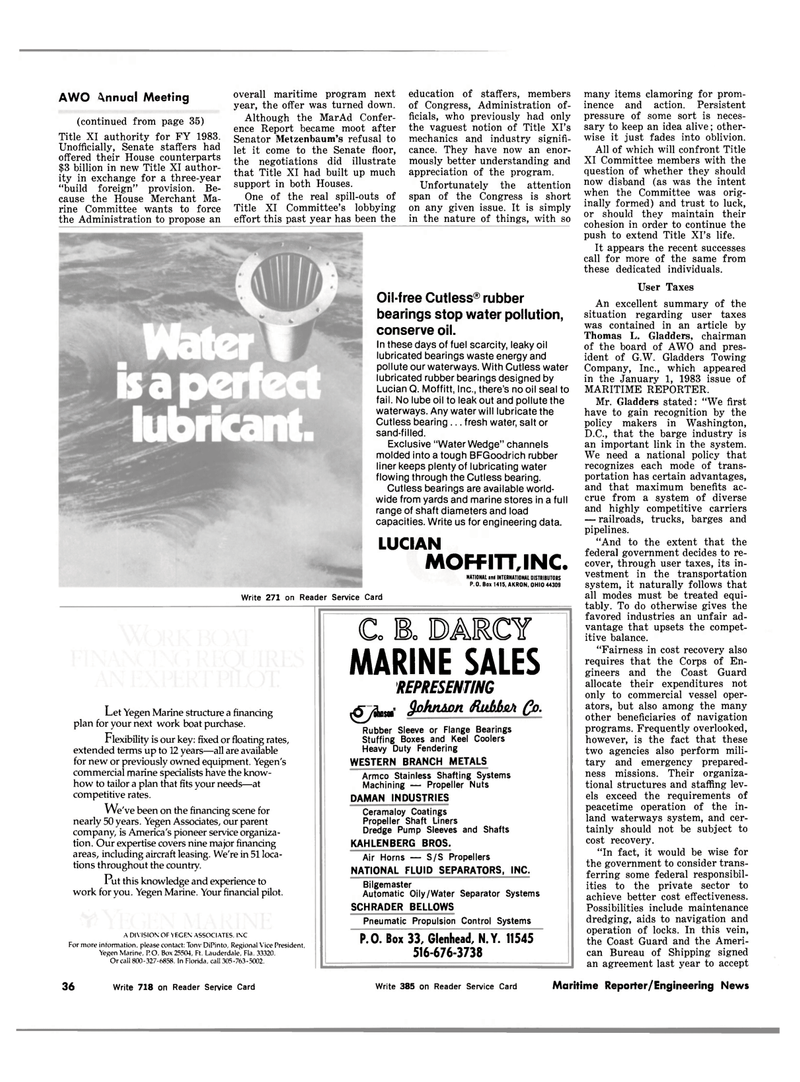 Maritime Reporter Magazine, page 32,  Feb 15, 1983