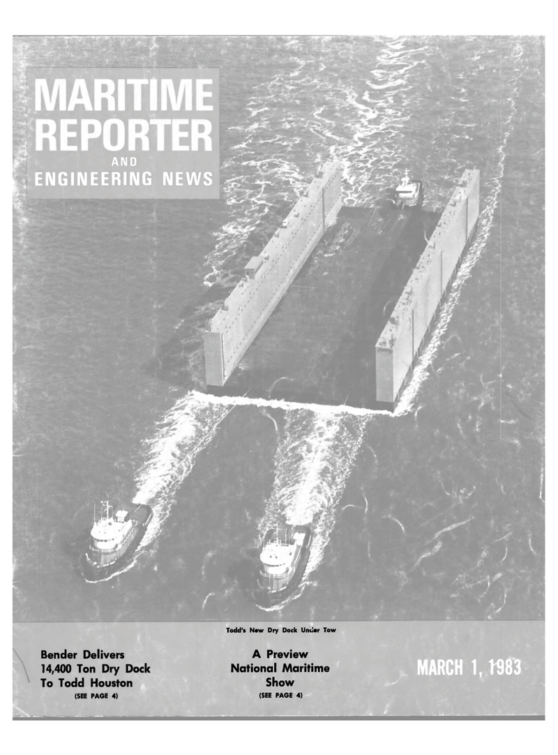 Maritime Reporter Magazine Cover Mar 1983 - 