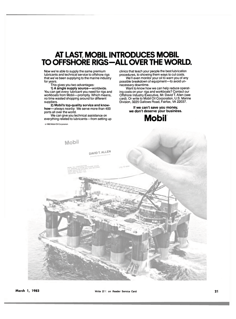 Maritime Reporter Magazine, page 19,  Mar 1983