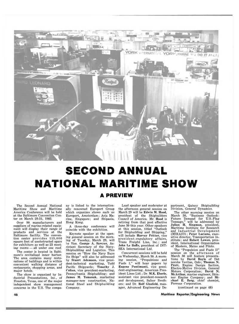 Maritime Reporter Magazine, page 44,  Mar 1983