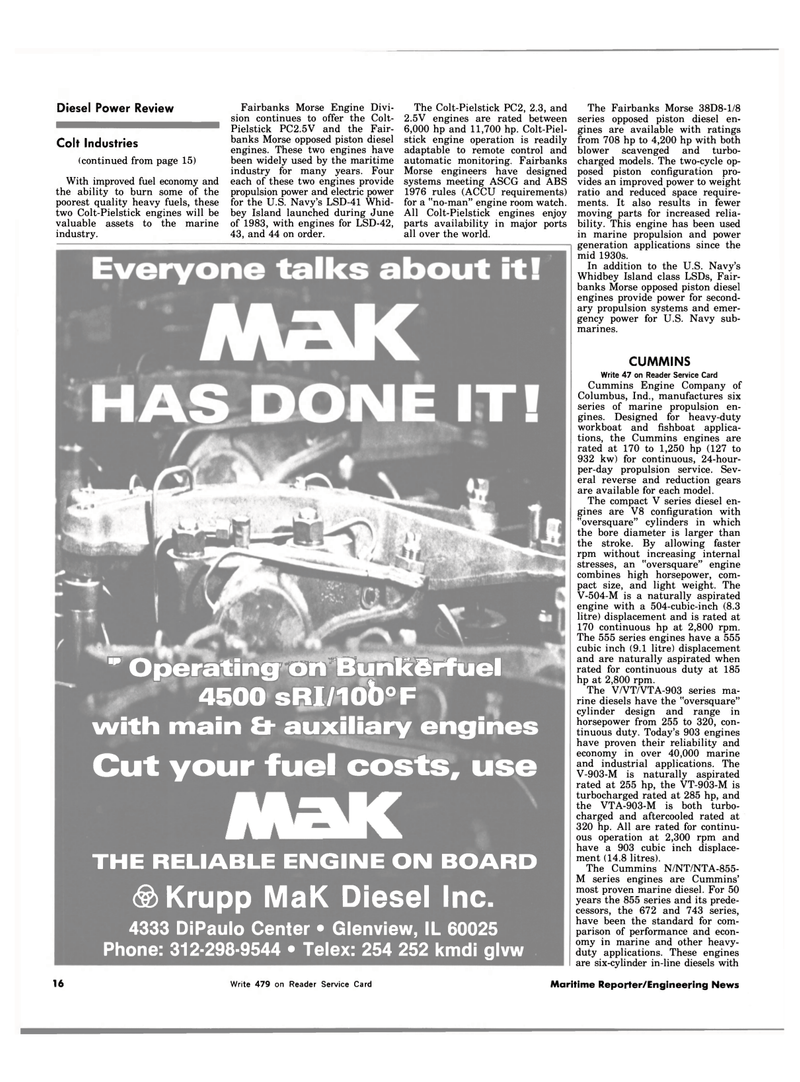 Maritime Reporter Magazine, page 12,  Jul 15, 1983
