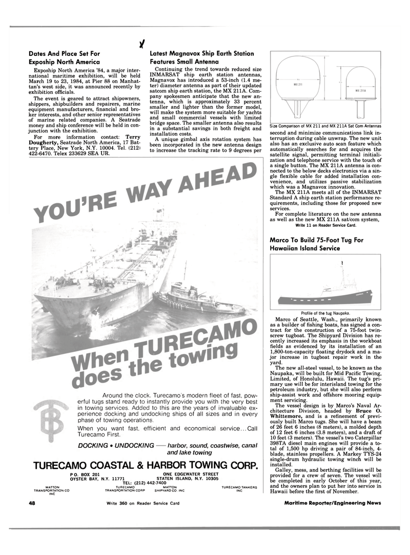Maritime Reporter Magazine, page 44,  Jul 15, 1983