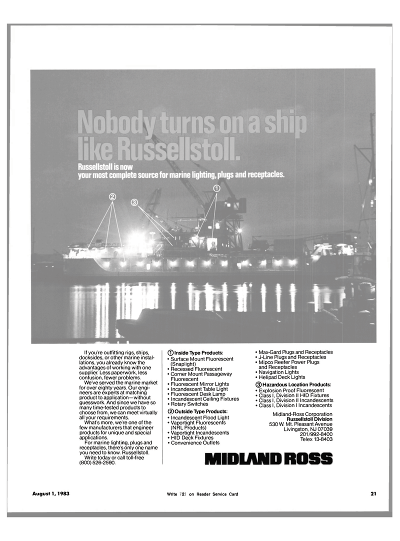 Maritime Reporter Magazine, page 19,  Aug 1983