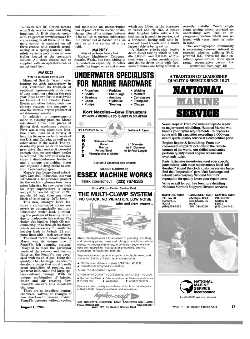 Maritime Reporter Magazine, page 35,  Aug 1983