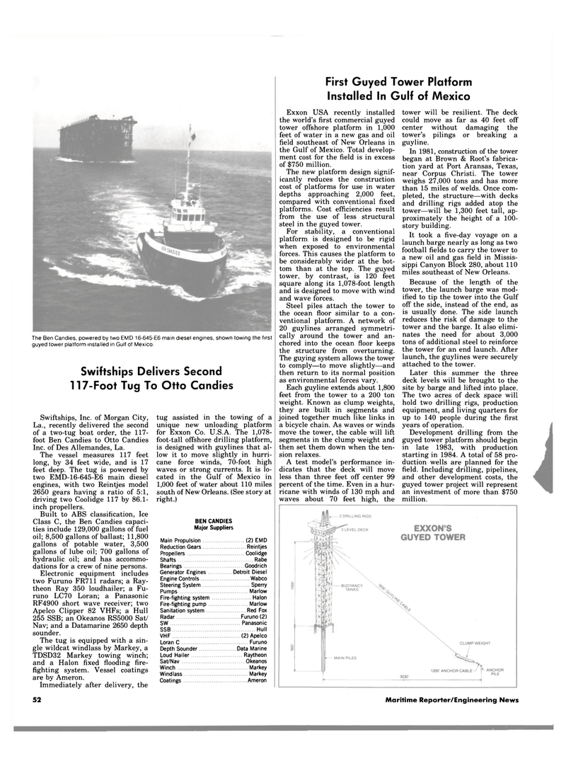 Maritime Reporter Magazine, page 52,  Aug 1983