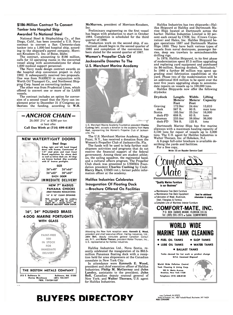 Maritime Reporter Magazine, page 68,  Aug 1983