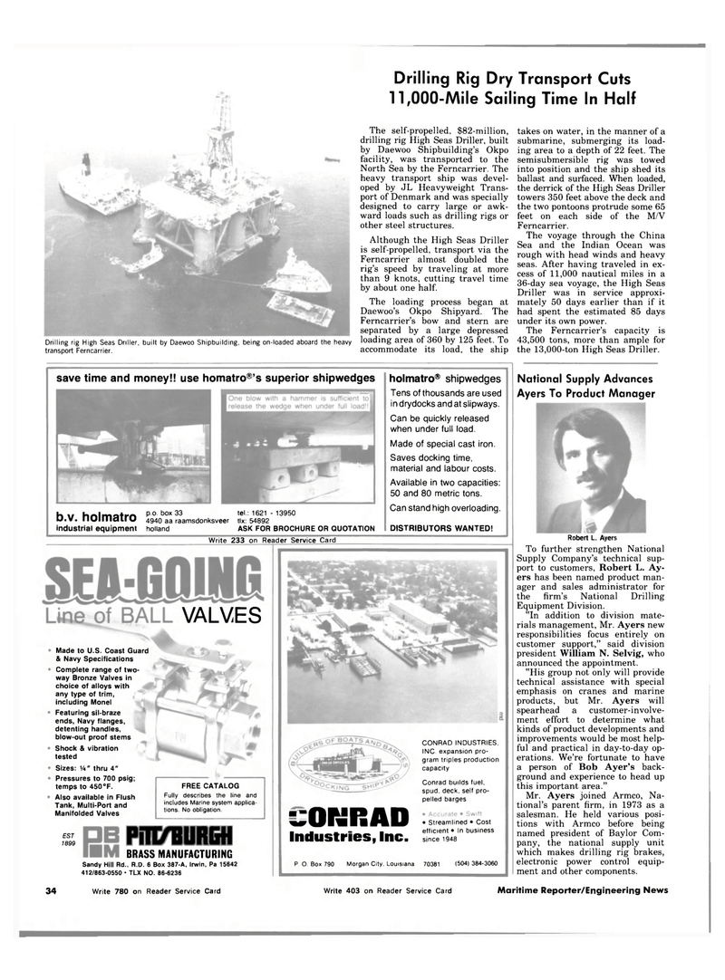 Maritime Reporter Magazine, page 30,  Oct 1983