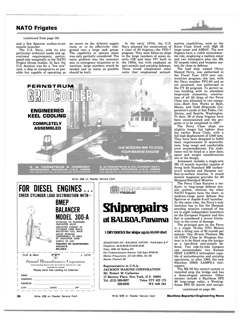 Maritime Reporter Magazine, page 38,  Oct 15, 1983