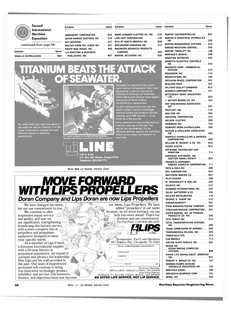 Maritime Reporter Magazine, page 54,  Nov 1983