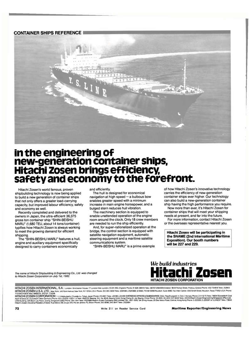 Maritime Reporter Magazine, page 66,  Nov 1983