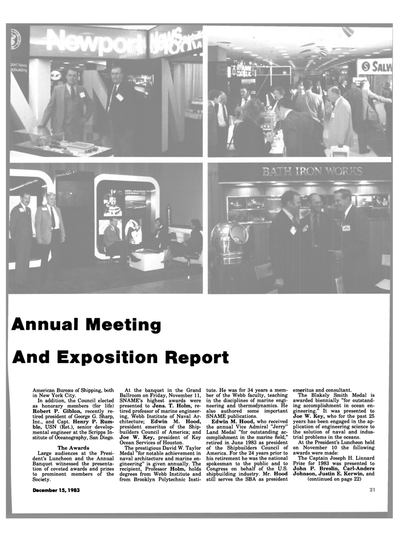 Maritime Reporter Magazine, page 19,  Dec 15, 1983