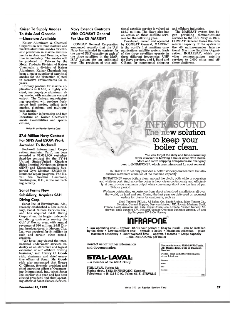Maritime Reporter Magazine, page 27,  Dec 15, 1983